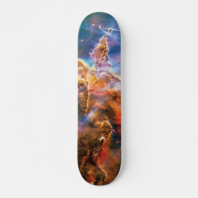 Mystic Mountain Carina Nebula Hubble Space Photo Skateboard Deck (Front)