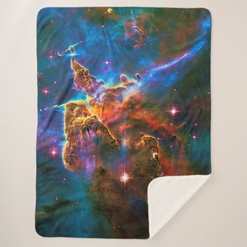 Mystic Mountain, Carina Nebula outer space picture Sherpa Blanket