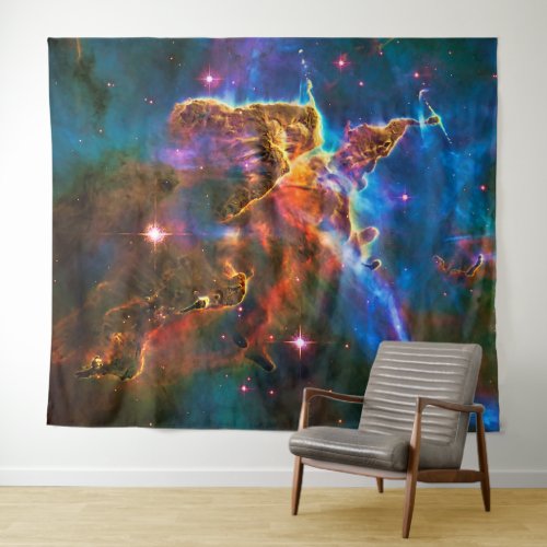 Mystic Mountain Carina Nebula outer space picture Tapestry