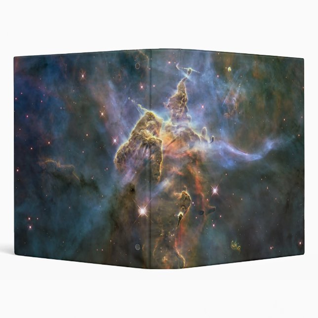 Mystic Mountain in Carina Nebula Hubble Space 3 Ring Binder (Background)