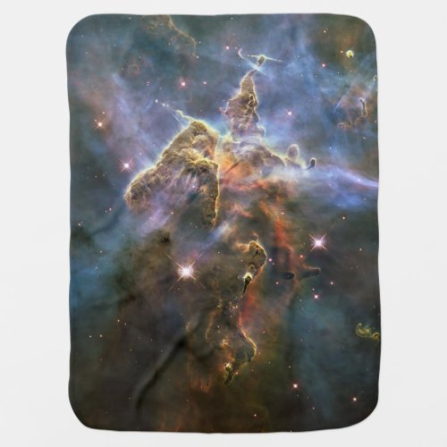 Mystic Mountain in Carina Nebula Hubble Space Baby Blanket