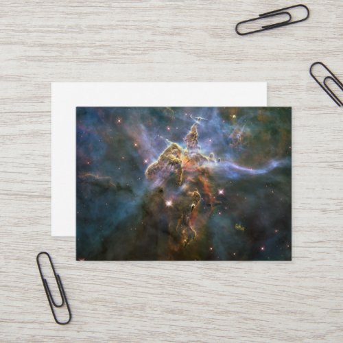 Mystic Mountain in Carina Nebula Hubble Space Business Card