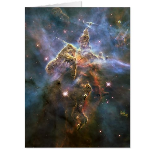 Mystic Mountain in Carina Nebula Hubble Space Card