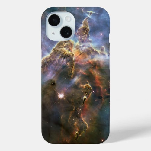 Mystic Mountain in Carina Nebula Hubble Space iPhone 15 Case