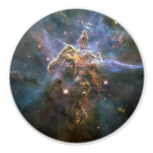 Mystic Mountain in Carina Nebula Hubble Space Ceramic Knob