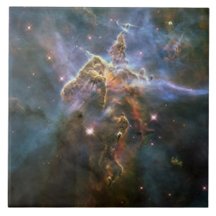 Mystic Mountain in Carina Nebula Hubble Space Ceramic Tile