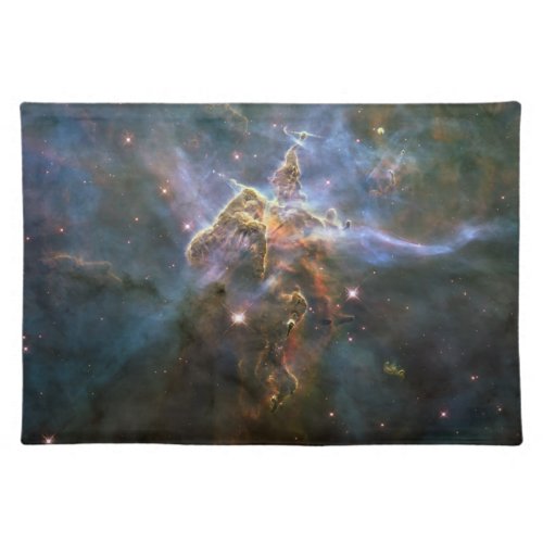 Mystic Mountain in Carina Nebula Hubble Space Cloth Placemat