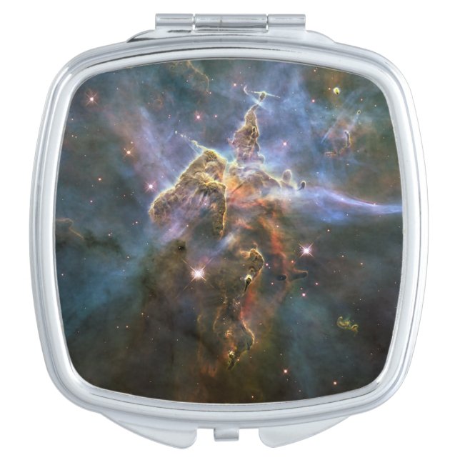 Mystic Mountain in Carina Nebula Hubble Space Compact Mirror (Front)