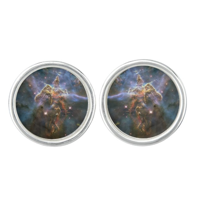 Mystic Mountain in Carina Nebula Hubble Space Cufflinks (Front)