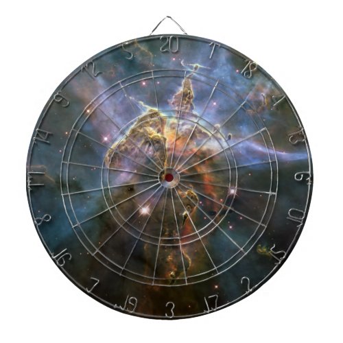 Mystic Mountain in Carina Nebula Hubble Space Dart Board