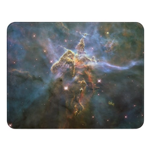 Mystic Mountain in Carina Nebula Hubble Space Door Sign
