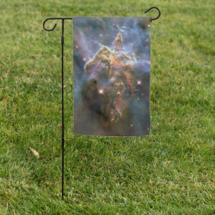 Mystic Mountain in Carina Nebula Hubble Space Garden Flag