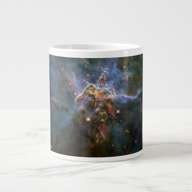 Mystic Mountain in Carina Nebula Hubble Space Giant Coffee Mug (Front)