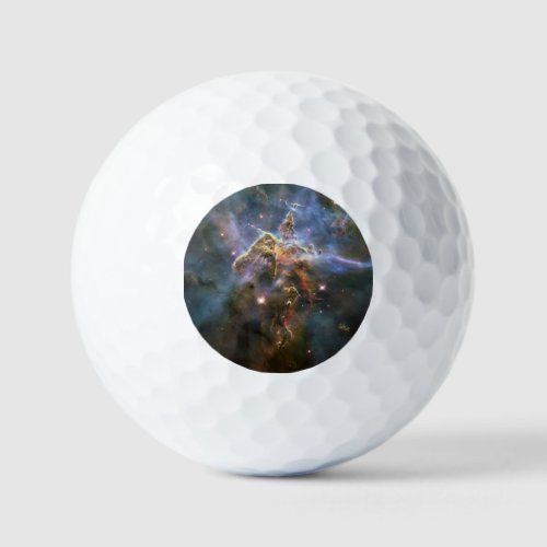 Mystic Mountain in Carina Nebula Hubble Space Golf Balls