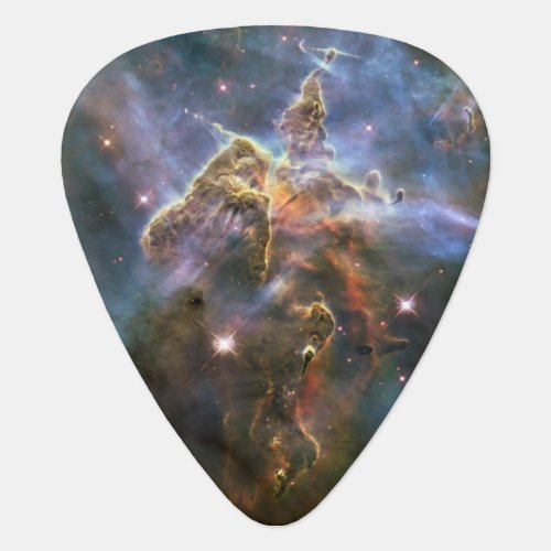 Mystic Mountain in Carina Nebula Hubble Space Guitar Pick