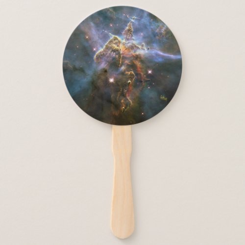 Mystic Mountain in Carina Nebula Hubble Space Hand Fan