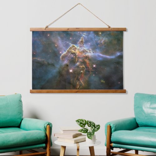 Mystic Mountain in Carina Nebula Hubble Space Hanging Tapestry
