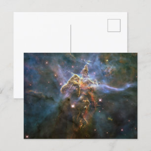 Mystic Mountain in Carina Nebula Hubble Space Holiday Postcard