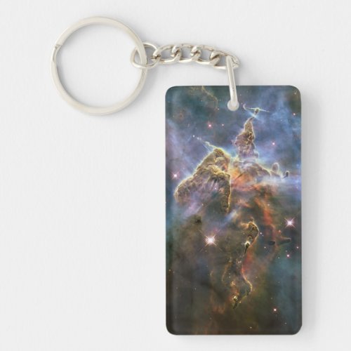 Mystic Mountain in Carina Nebula Hubble Space Keychain