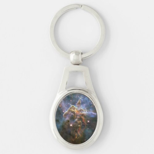 Mystic Mountain in Carina Nebula Hubble Space Keychain
