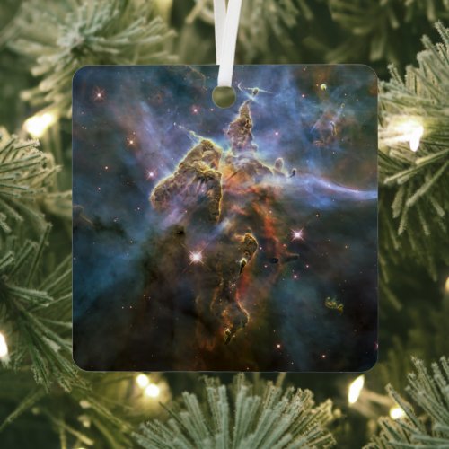 Mystic Mountain in Carina Nebula Hubble Space Metal Ornament