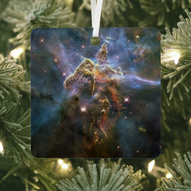 Mystic Mountain in Carina Nebula Hubble Space Metal Ornament (Insitu)