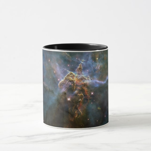 Mystic Mountain in Carina Nebula Hubble Space Mug (Center)