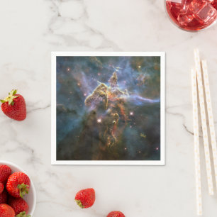 Mystic Mountain in Carina Nebula Hubble Space Napkins