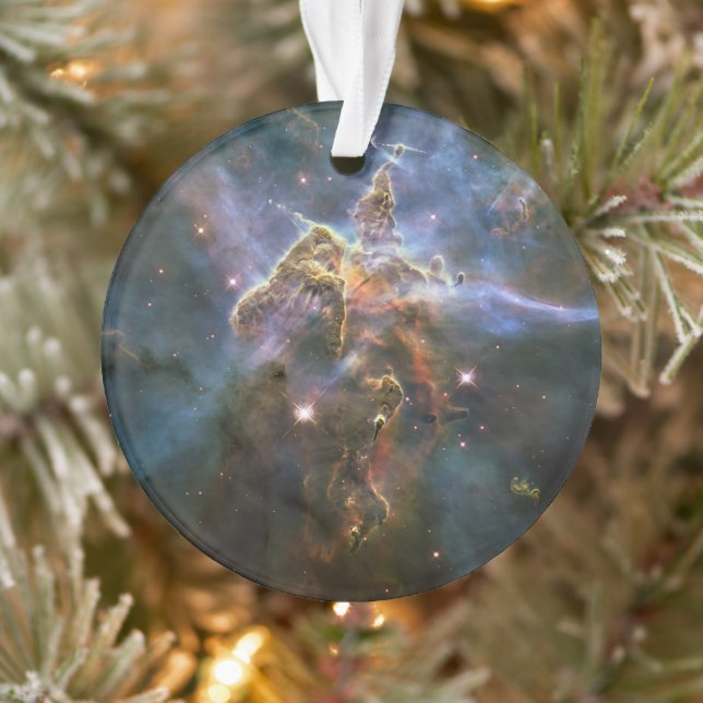 Mystic Mountain in Carina Nebula Hubble Space Ornament (Tree)