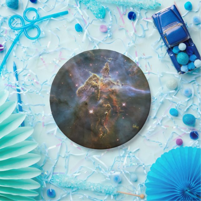Mystic Mountain in Carina Nebula Hubble Space Paper Plates (Party)