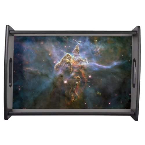 Mystic Mountain in Carina Nebula Hubble Space Serving Tray