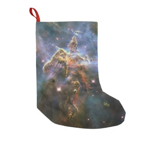 Mystic Mountain in Carina Nebula Hubble Space Small Christmas Stocking