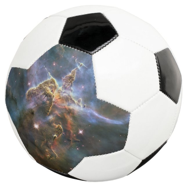 Mystic Mountain in Carina Nebula Hubble Space Soccer Ball (Three Quarter)