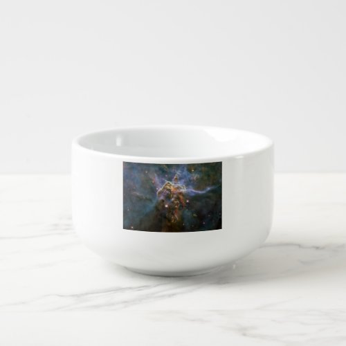Mystic Mountain in Carina Nebula Hubble Space Soup Mug