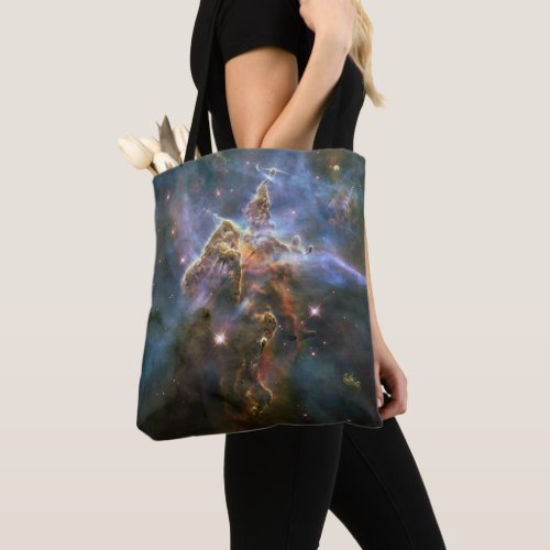 Mystic Mountain in Carina Nebula Hubble Space Tote Bag