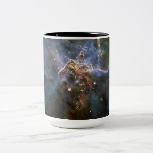 Mystic Mountain in Carina Nebula Hubble Space Two_Tone Coffee Mug