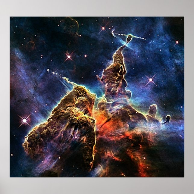 Mystic Mountain in Space NASA Poster (Front)