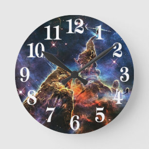 Mystic Mountain in Space NASA Round Clock