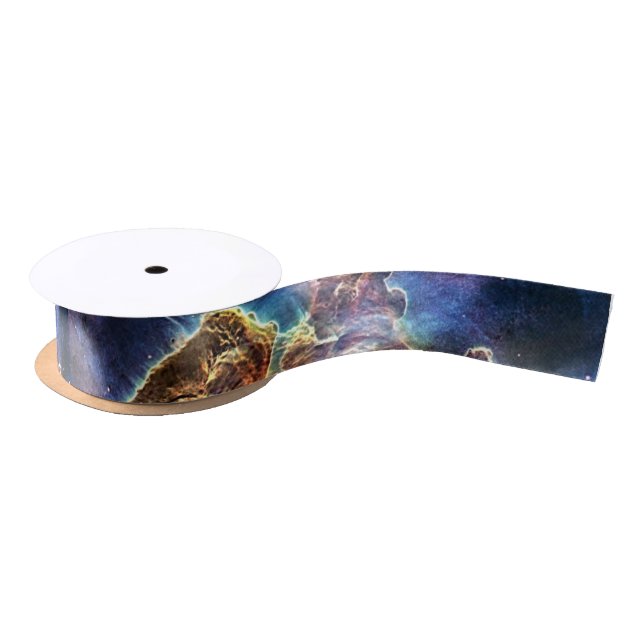 Mystic Mountain in Space NASA Satin Ribbon (Spool)