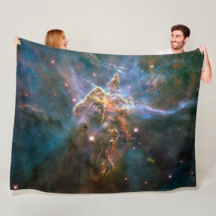 Mystic Mountain in the Carina Nebula Fleece Blanket