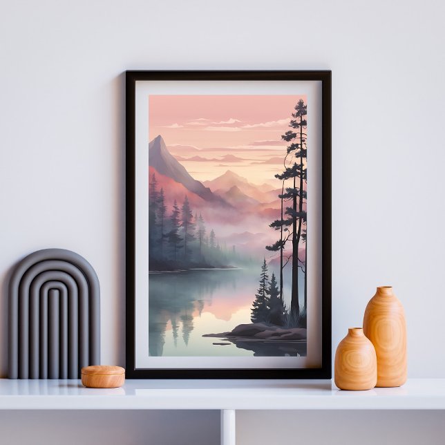 Mystic Mountain Lake at Dawn Poster (Creator Uploaded)