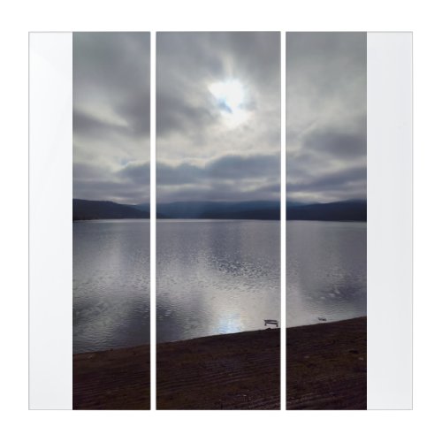 Mystic Mountain Lake Landscape Jigsaw Puzzle Triptych