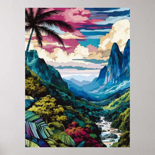 Mystic Mountain Peaks Poster