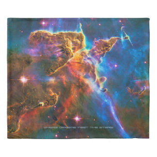 Mystic Mountain, sleeping with the stars Duvet Cover