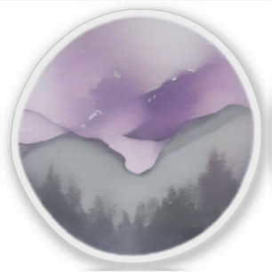 Mystic Mountain Twilight Sticker