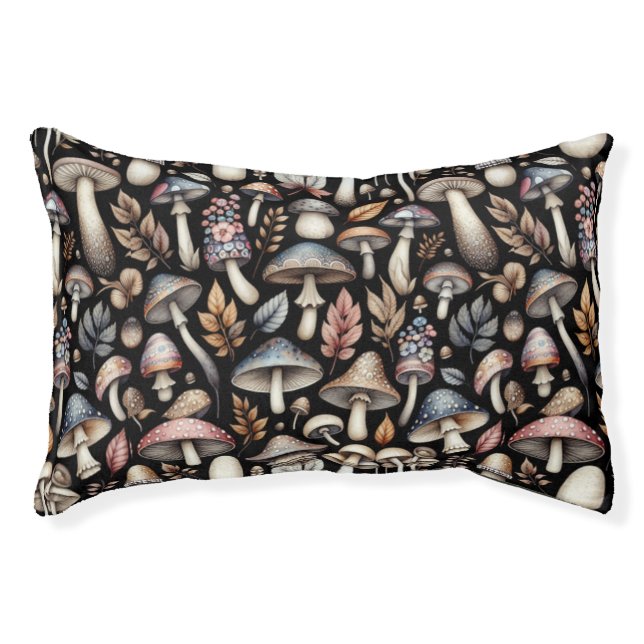 Mystic Mushrooms  Pet Bed (Front)