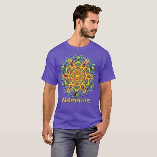 Mystic Namaste Kaleidoscope T-Shirt (Front Full)