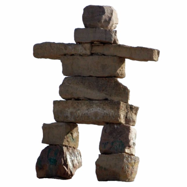 Mystic Native American Inukshuk 2 Sculpted Gift Cutout (Front)