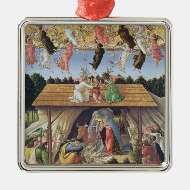 Mystic Nativity, 1500 Metal Ornament (Front)