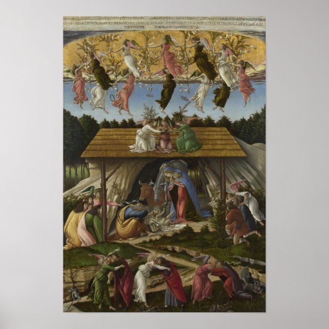 Mystic Nativity by Botticelli - Poster (Front)
